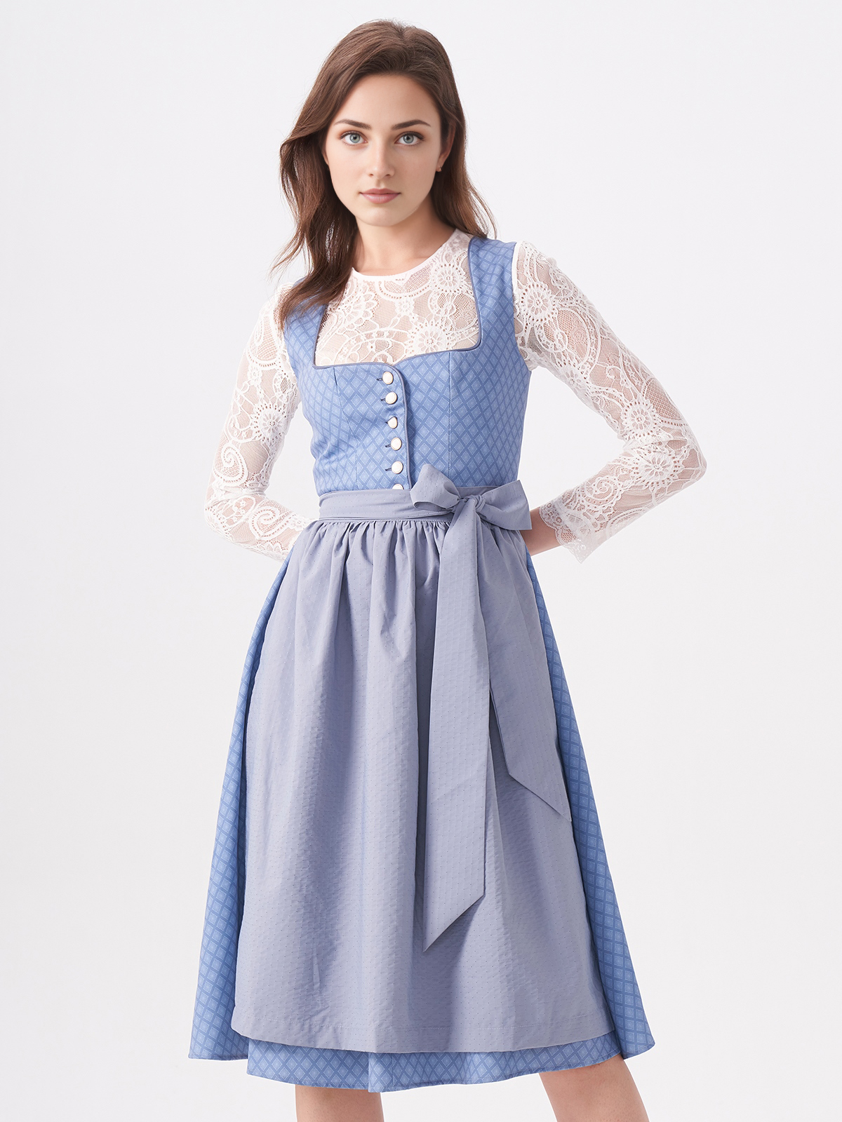 Dirndlschürze in Blau