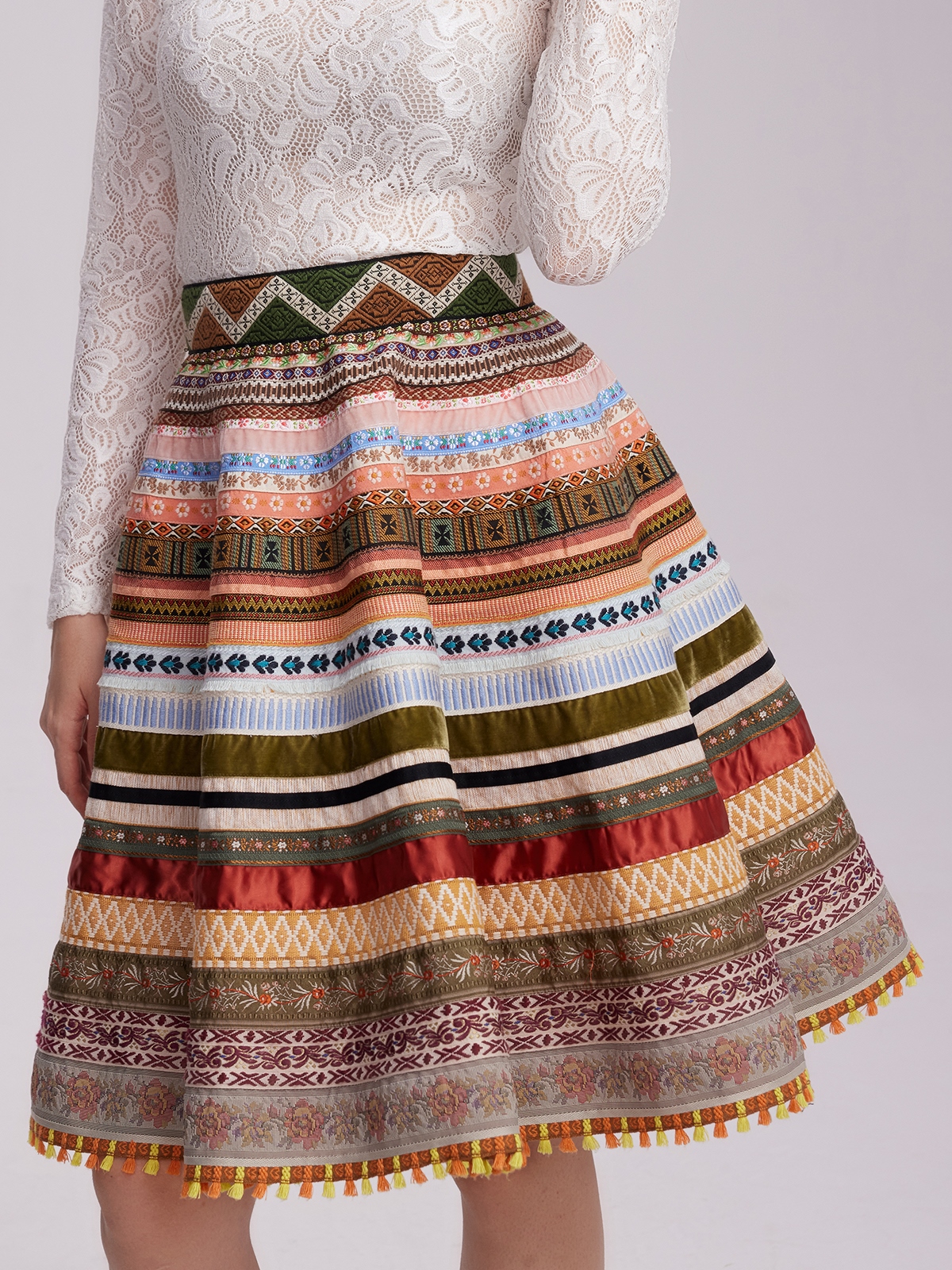 Dirndl mit Trachtenbluse Spitze Langarm